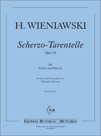 Scherzo-Tarantelle op.16  für Violine und Klavier  