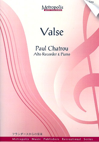 Valse for alto recorder and piano    