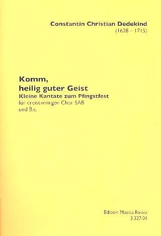 Komm heilig guter Geist für gem Chor  (SAM) und Bc  Partitur