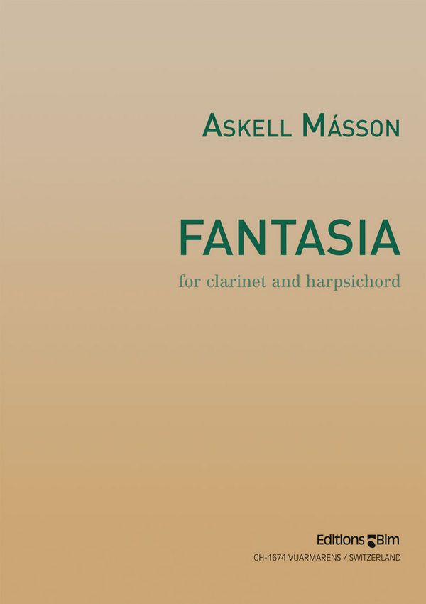 Fantasia for clarinet and harpsichord&nbsp;&nbsp;&nbsp;&nbsp;