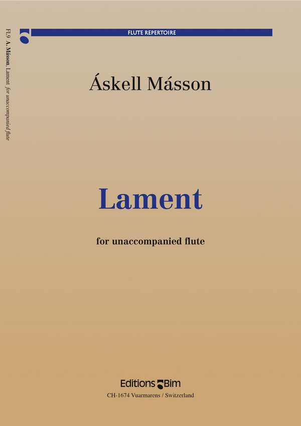 Lament for unaccompanied flute&nbsp;&nbsp;&nbsp;&nbsp;