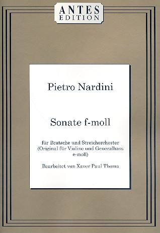 Sonate f-Moll für Viola und Streichorchester  Partitur  