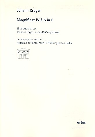 Magnificat 4 à 5 F-Dur  für gem Chor (SSATB) und Bc  Partitur