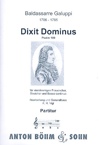 Dixit Dominus    für Frauenchor, Streicher und Bc  Partitur