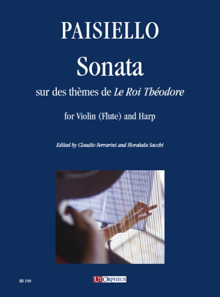 Sonata sur des thèmes de Le roi Théodore  for violin (flute) and harp  score and part