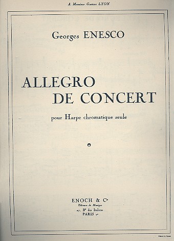 Allegro de concert pour harpe    