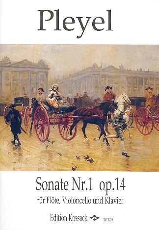 Sonate Nr.1 op.14  für Flöte, Violoncello und Klavier  Stimmen