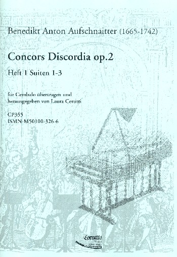 Concors discordia op.2 Band 1 (Nr.1-3)  für Cembalo  