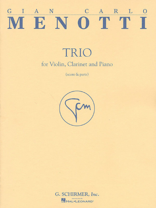 Trio&nbsp;&nbsp;for violin, clarinet and piano&nbsp;&nbsp;score and parts