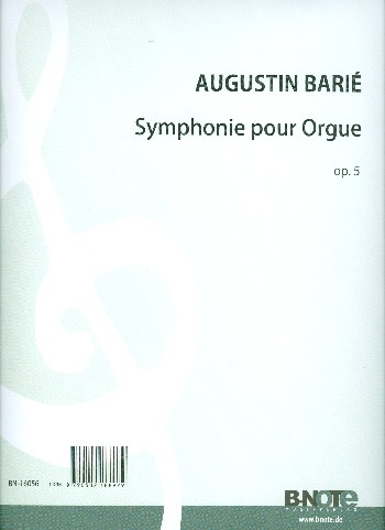 Symphonie op.5&nbsp;&nbsp;pour orgue&nbsp;&nbsp;