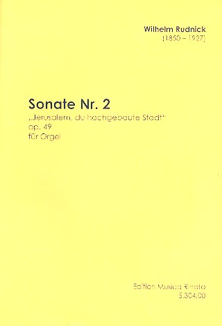 Sonate Nr.2 op.49  für Orgel  