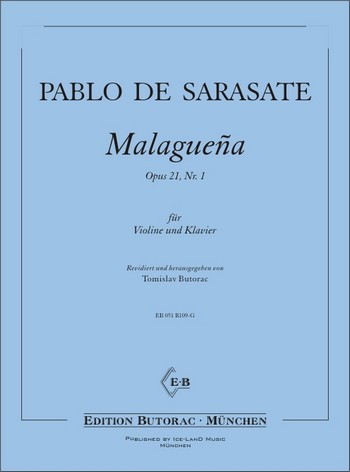 Malaguena op.21,1  für Violine und Klavier  