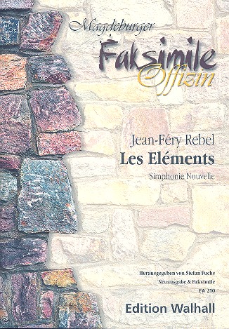 Les Elements  für 2 Flöten, Streicher und Cembalo  Partitur (= Cembalo) und Stimmen