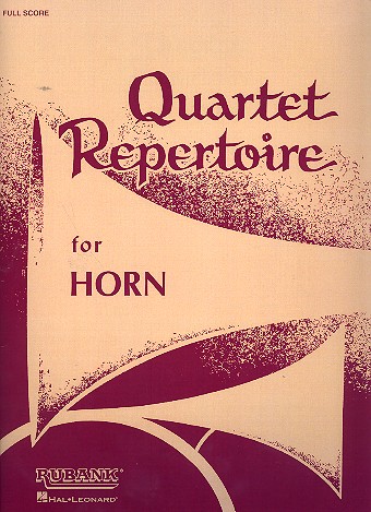 Quartet Repertoire for 4 horns&nbsp;&nbsp;score&nbsp;&nbsp;