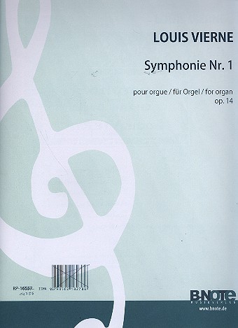 Sinfonie Nr.1 op.14&nbsp;&nbsp;für Orgel&nbsp;&nbsp;