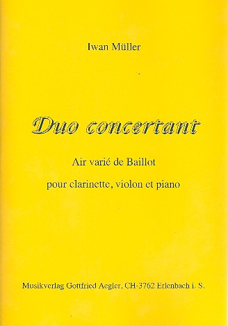 Duo concertant für Klarinette,  Violine und Klavier  Stimmen