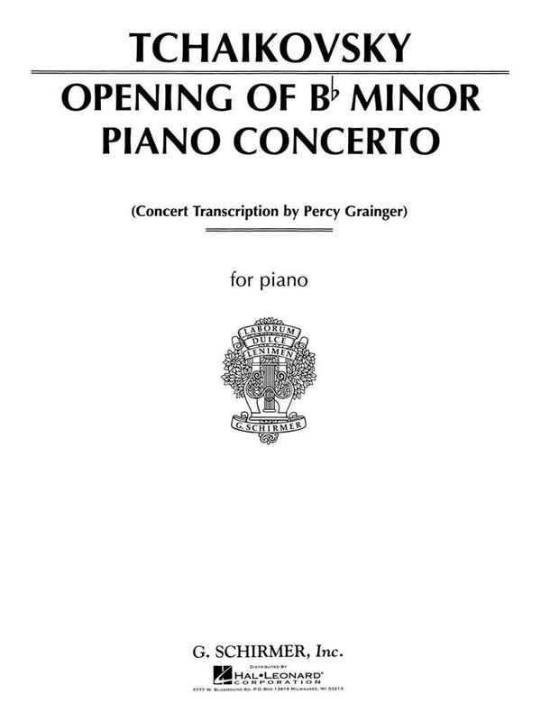 Opening of B minor Piano Concerto&nbsp;&nbsp;op.23 for piano&nbsp;&nbsp;