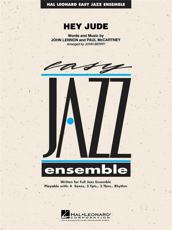 Hey Jude (+CD): for jazz ensemble&nbsp;&nbsp;score and parts&nbsp;&nbsp;
