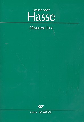 Miserere c-Moll&nbsp;&nbsp;für Soli, gem Chor und Orchester&nbsp;&nbsp;Klavierauszug