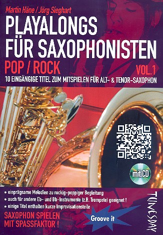 Playalongs für Saxophonisten - Pop/Rock Band 1 (+CD)&nbsp;&nbsp;für Es- und B-Instrumente&nbsp;&nbsp;