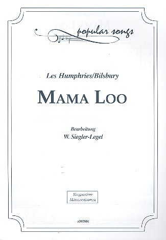 Mama Loo für Männerchor  Chorpartitur  