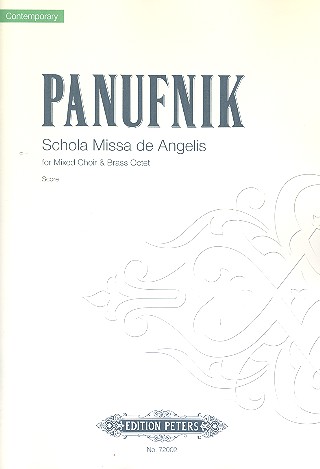 Schola Missa de Angelis&nbsp;&nbsp;for mixed choir and brass octet&nbsp;&nbsp;Score