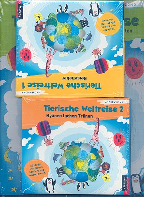 Tierische Weltreise Paket&nbsp;&nbsp;(Liederbuch +Playback-CD's +Lieder-CD's)&nbsp;&nbsp;