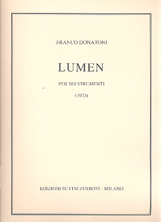 Lumen  per ottavino, clarinetto basso, celesta, vibrafono, viola e cello  partitura