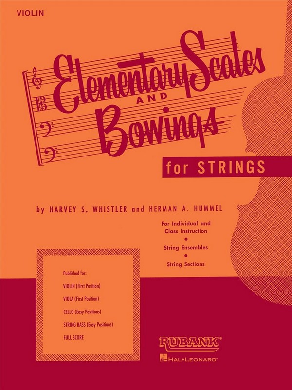 Elementary Scales and bowings  for violin  