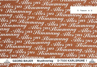 Alles zur Stimmung:  für Blasorchester  Posaune 3 in B