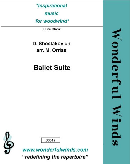 Ballet Suite for 4 flutes (bass flute ad lib)  score and parts  