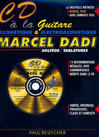 CD à la guitare acoustique et electroacoustique:&nbsp;&nbsp;pour guitare/tablature&nbsp;&nbsp;Heft mit CD