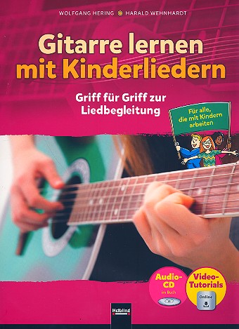 Gitarre lernen mit Kinderliedern (+CD +Online-Video)  für Gitarre  
