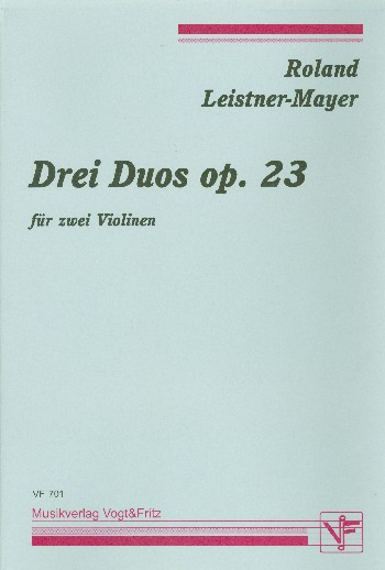 3 Duos op.23 für 2 Violinen  Partitur und Stimmen  