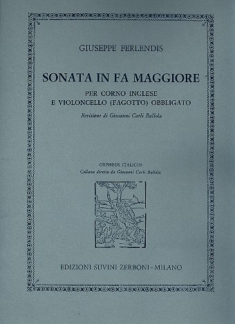 Sonata fa maggiore  per corno inglese e violoncello (fagotto) obbligato  