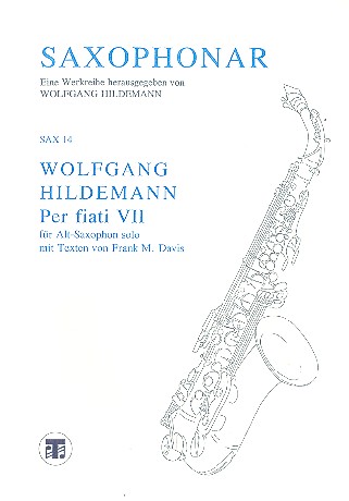 Per fiati VII für Altsaxophon (Text ad lib)    