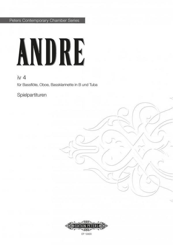 IV 4&nbsp;&nbsp;für Bassflöte, Oboe, Bassklarinette und Tuba&nbsp;&nbsp;Partitur