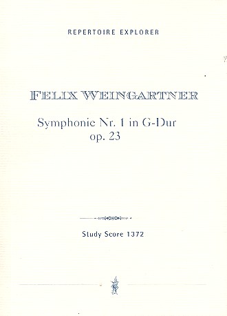 Sinfonie GF-Dur Nr.1 op.23 für Orchester  Studienpartitur  