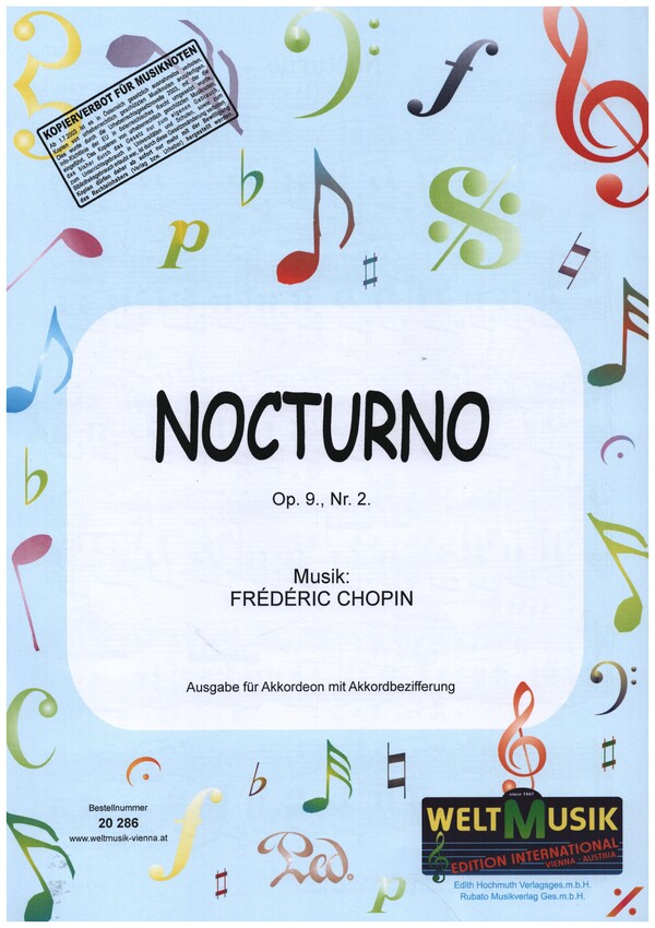 Nocturne op.9,2&nbsp;&nbsp;für Akkordeon&nbsp;&nbsp;