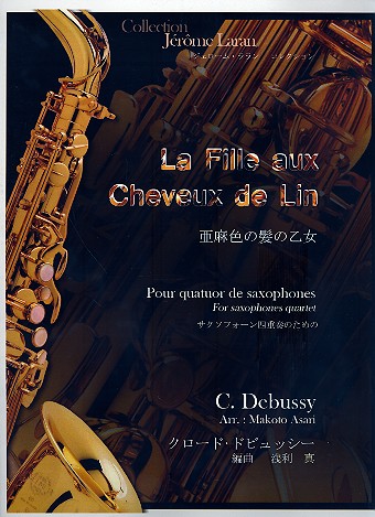 La fille aux cheveux de lin  pour 4 saxophones (SATB)  partition et parties