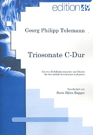 Sonate C-Dur für 2 Melodieinstrumente&nbsp;&nbsp;und Gitarre&nbsp;&nbsp;Partitur und Stimmen