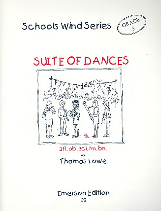Suite of Dances for 2 flutes, oboe,&nbsp;&nbsp;3 clarinets, horn and bassoon&nbsp;&nbsp;score and parts