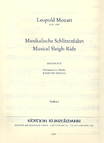 Musikalische Schlittenfahrt  für Orchester  Violine 1