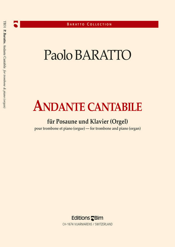 Andante cantabile für Posaune und Klavier&nbsp;&nbsp;(Orgel)&nbsp;&nbsp;
