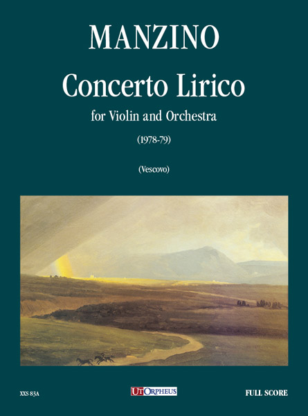 Concerto lirico for violin and orchestra  score  
