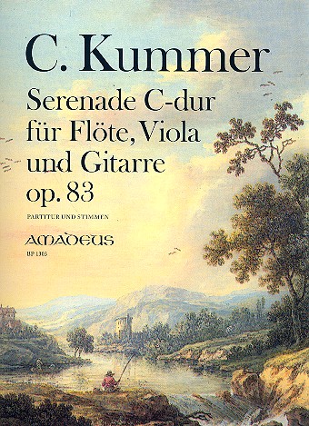 Serenade C-Dur op.83 für Flöte,  Viola und Gitarre  Partitur und Stimmen