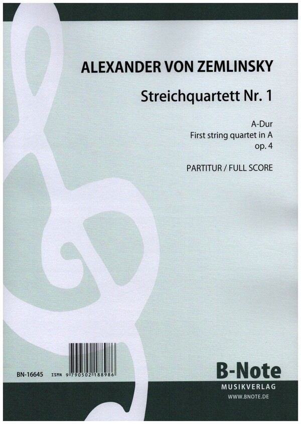Streichquartett A-Dur Nr.1 op.4&nbsp;&nbsp;&nbsp;&nbsp;Partitur