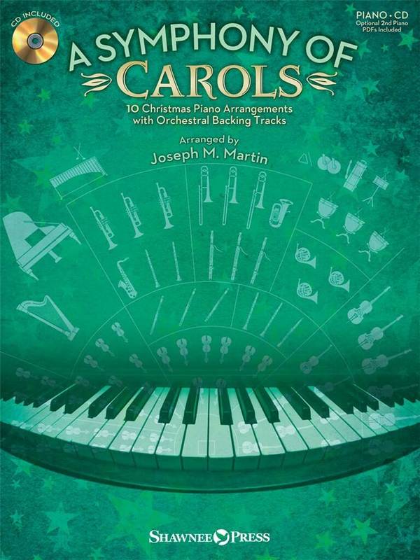 A Symphony of Carols (+CD) for piano  (eith optional 2nd piano PDF)  
