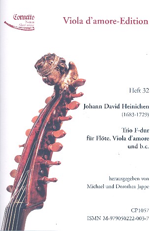 Trio F-Dur für Flöte, Viola d'amore&nbsp;&nbsp;und Bc&nbsp;&nbsp;Partitur und Stimmen (Bc ausgesetzt)