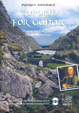 Carolan (+CD): 21 irische Stücke  für Gitarre, mit Leadsheets für Melodieinstrument in C  